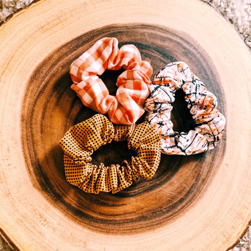 Fall Scrunchies homemade